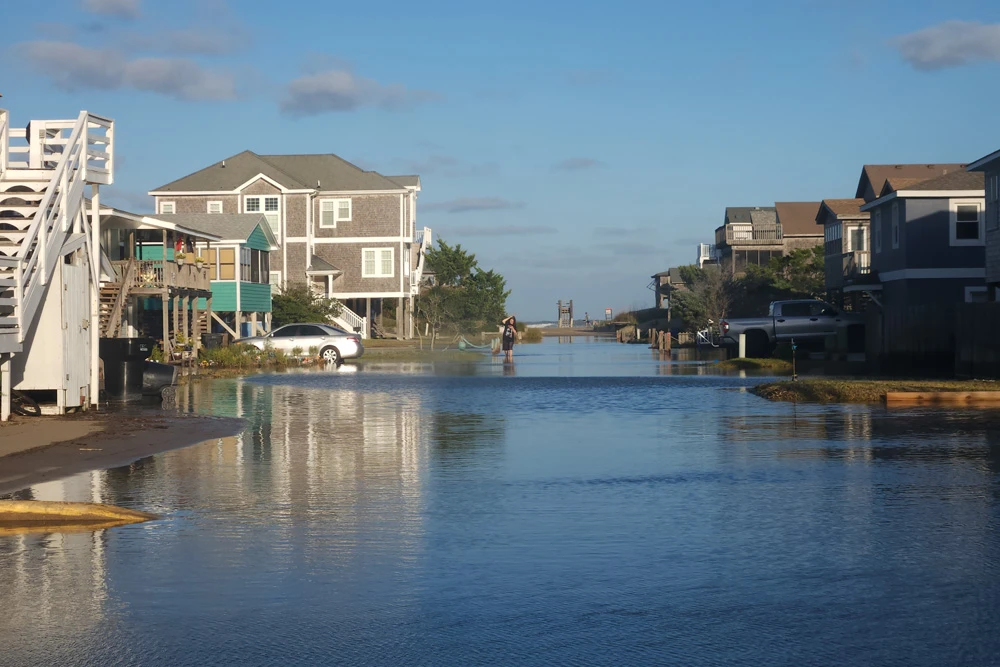 Tidal flooding in Buxton